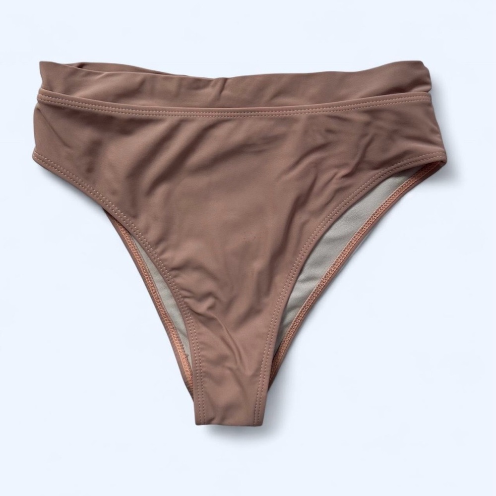 Shein High Waisted Bikini Bottom in Pink Size Small
